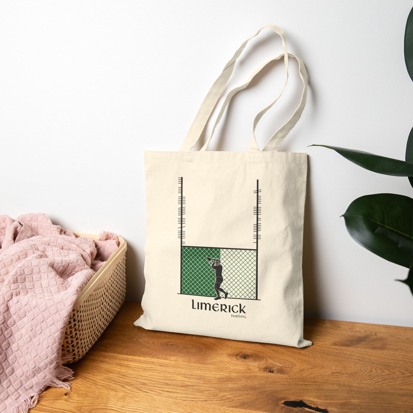County Limerick Ogham Hurling Tote Bag | Irish Hurling | Ogham Language