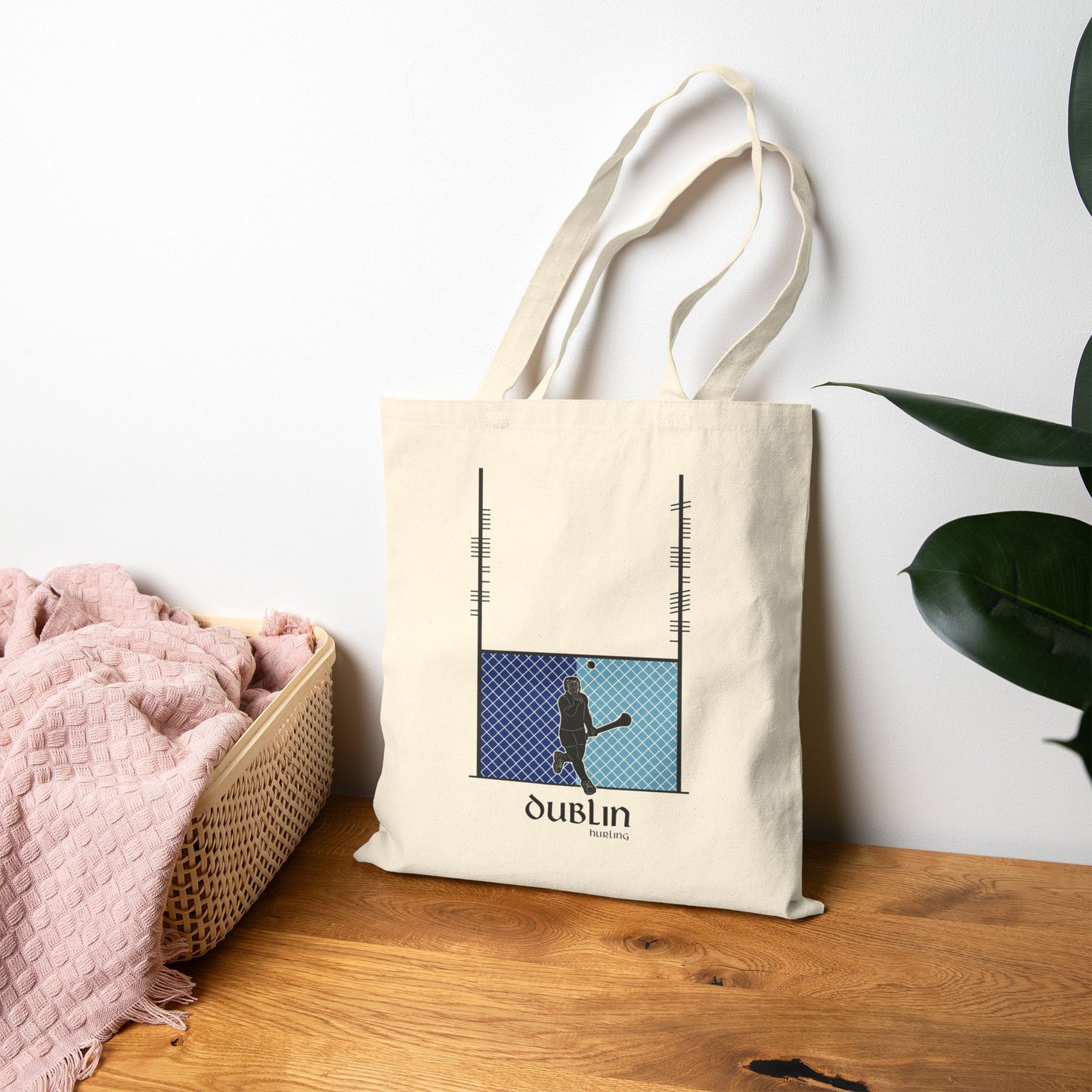 County Dublin Ogham Hurling Tote Bag | Irish Hurling | Ogham Language