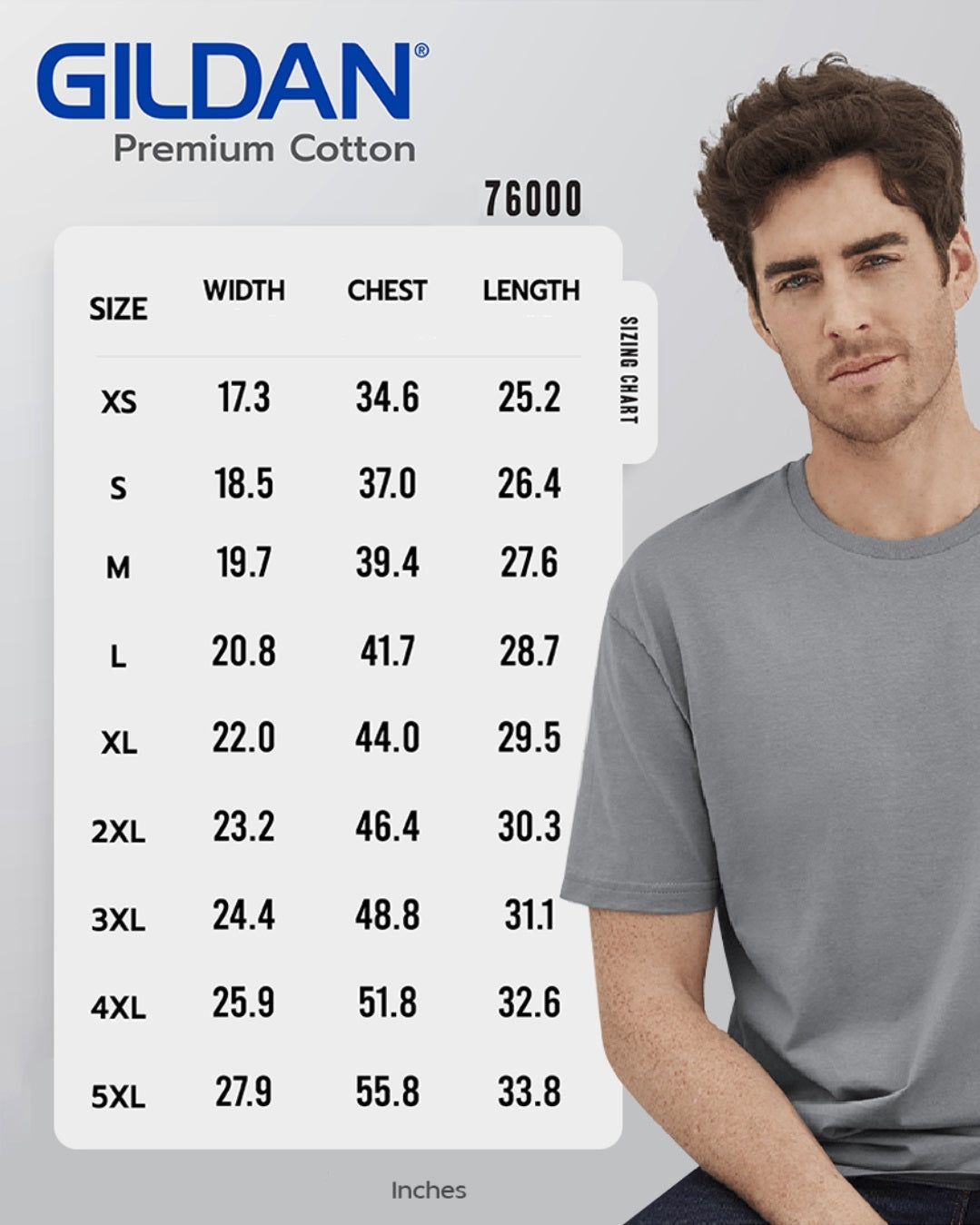 Hatrick T Shirts Size Chart