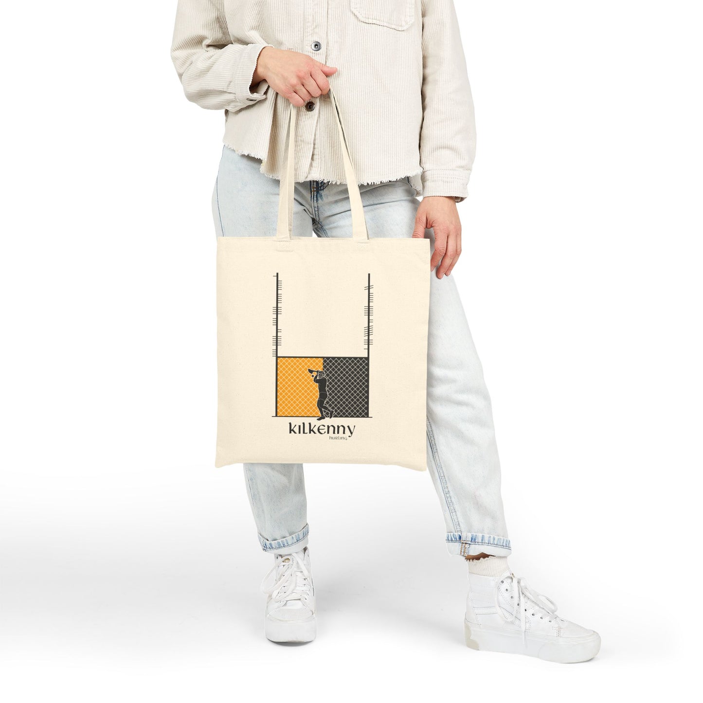 County Kilkenny Ogham Hurling Tote Bag | Irish Hurling | Ogham Language