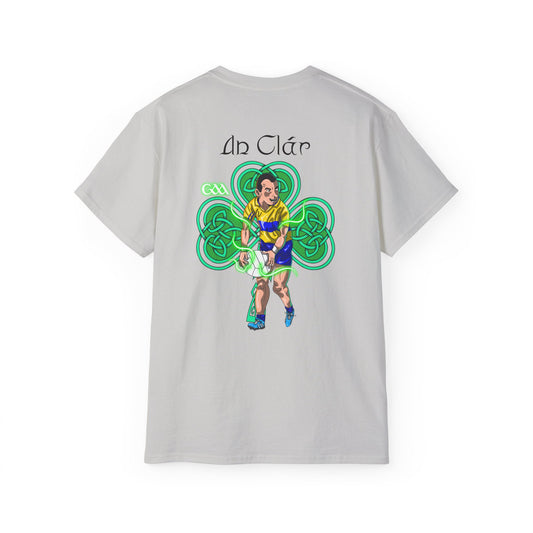 Unisex Clare Gaelic Football Shamrock T Shirt