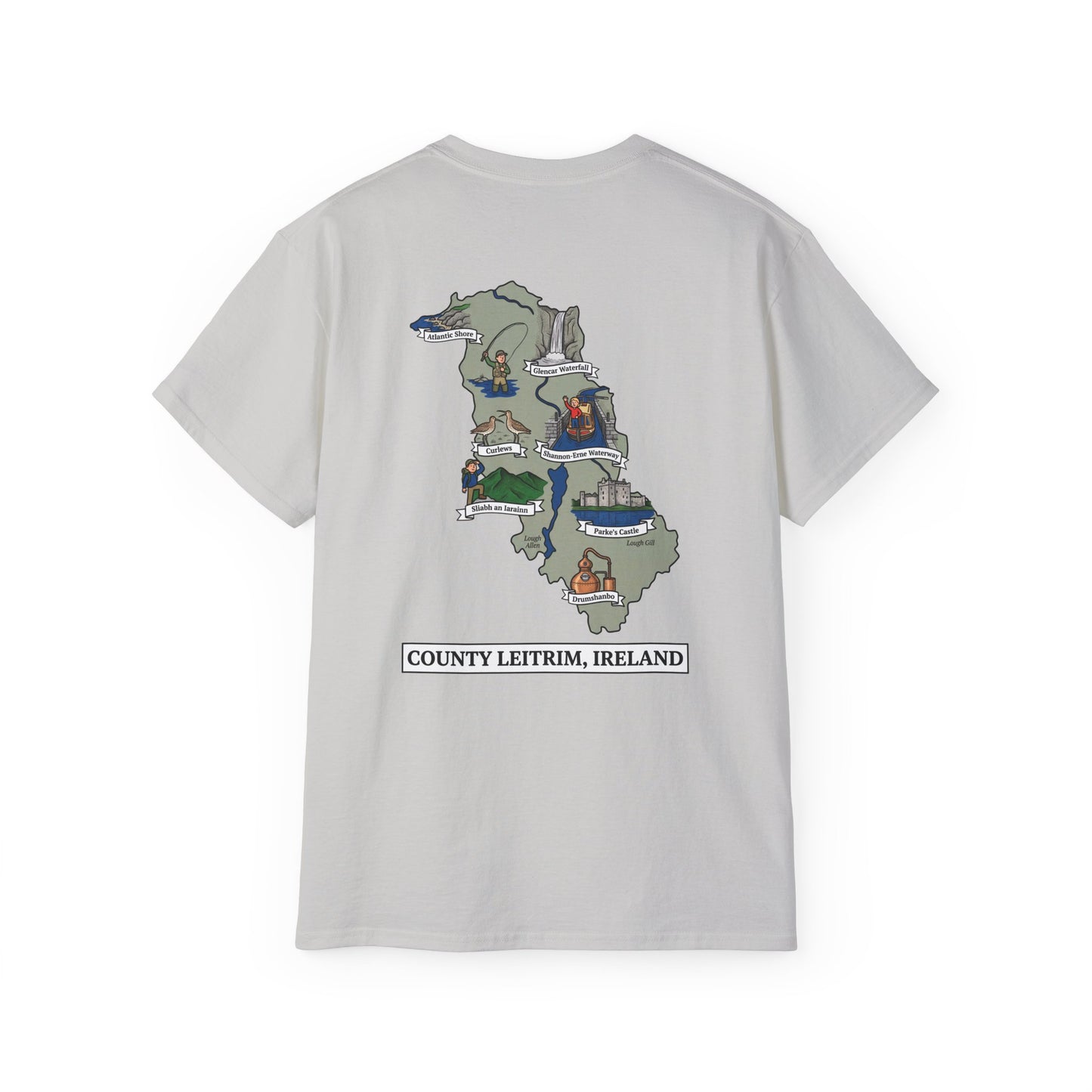 Unisex County Leitrim Landmark T Shirt