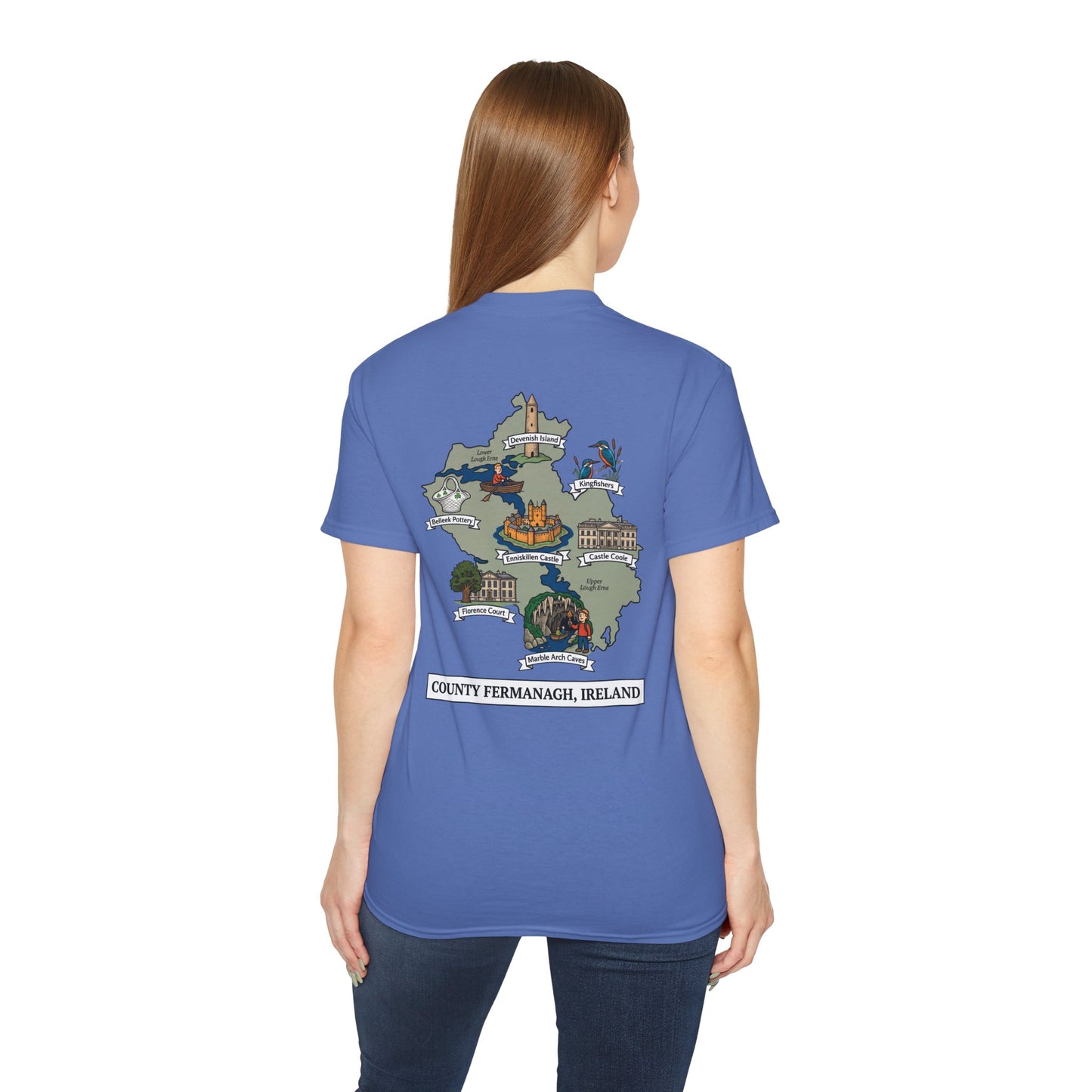 Unisex County Fermanagh Landmark T Shirt