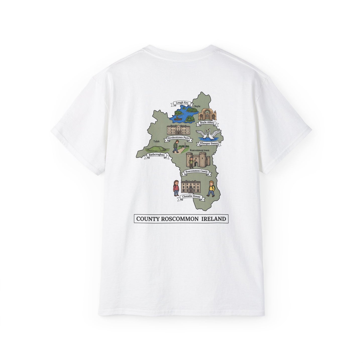 Unisex County Roscommon Landmark T Shirt