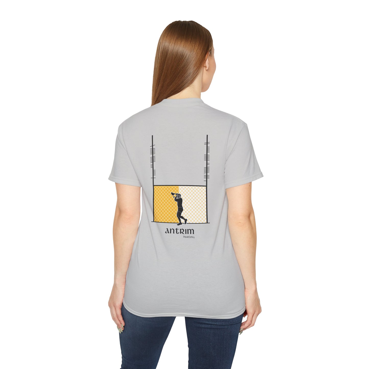 Unisex Ogham County Antrim Hurling T Shirt