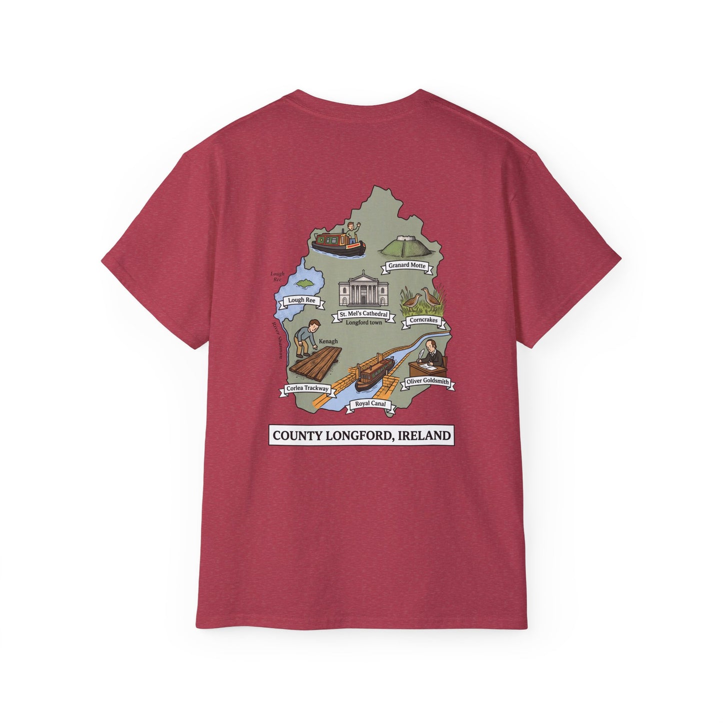 Unisex County Longford Landmark T Shirt