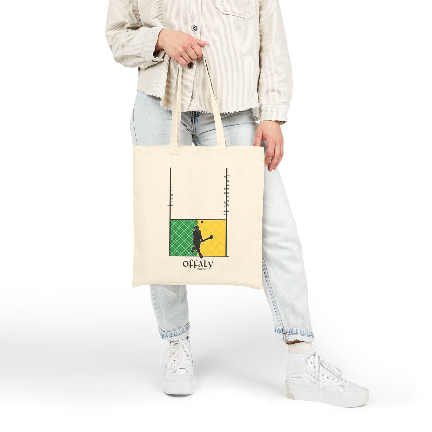 County Offaly Ogham Hurling Tote Bag | Irish Hurling | Ogham Language