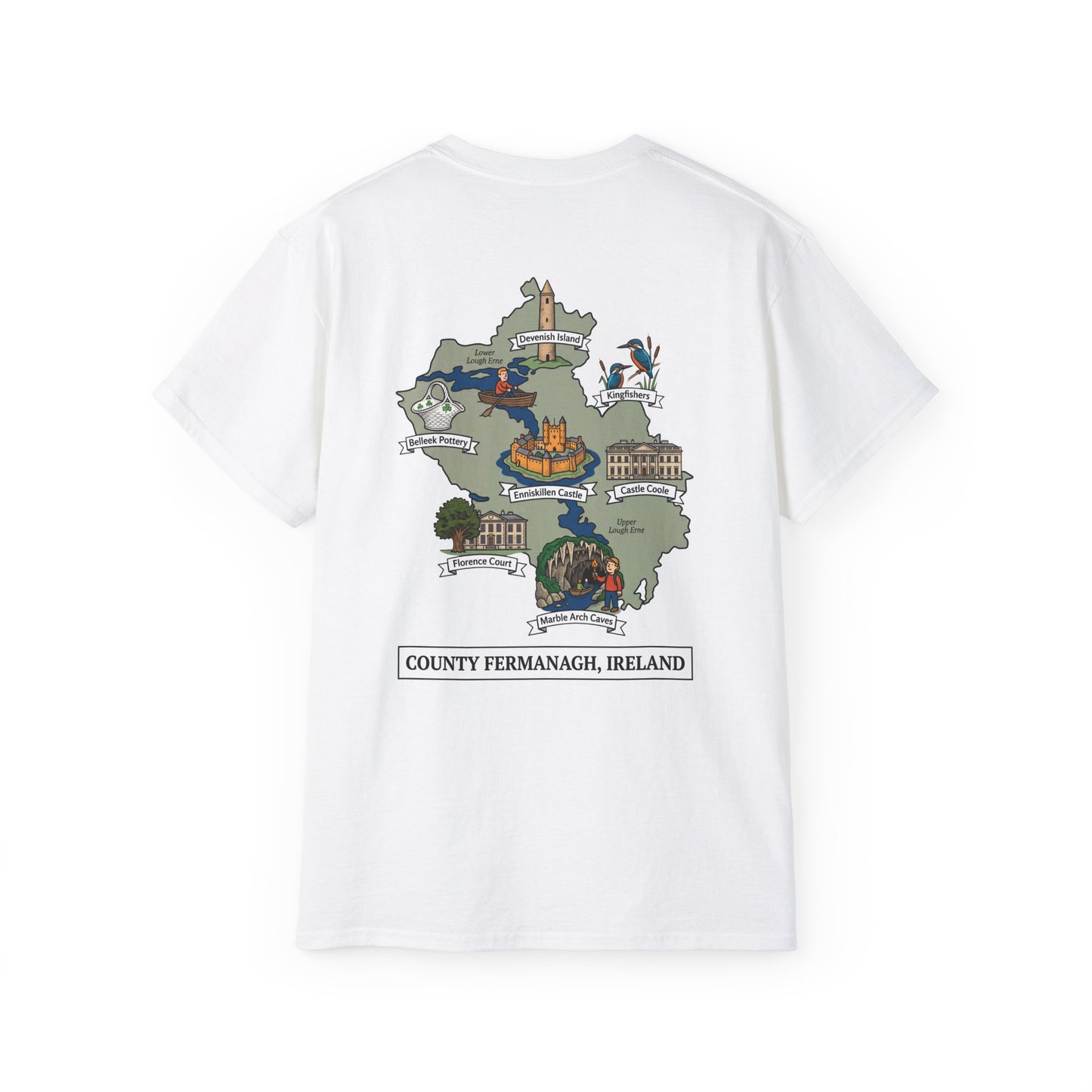 Unisex County Fermanagh Landmark T Shirt