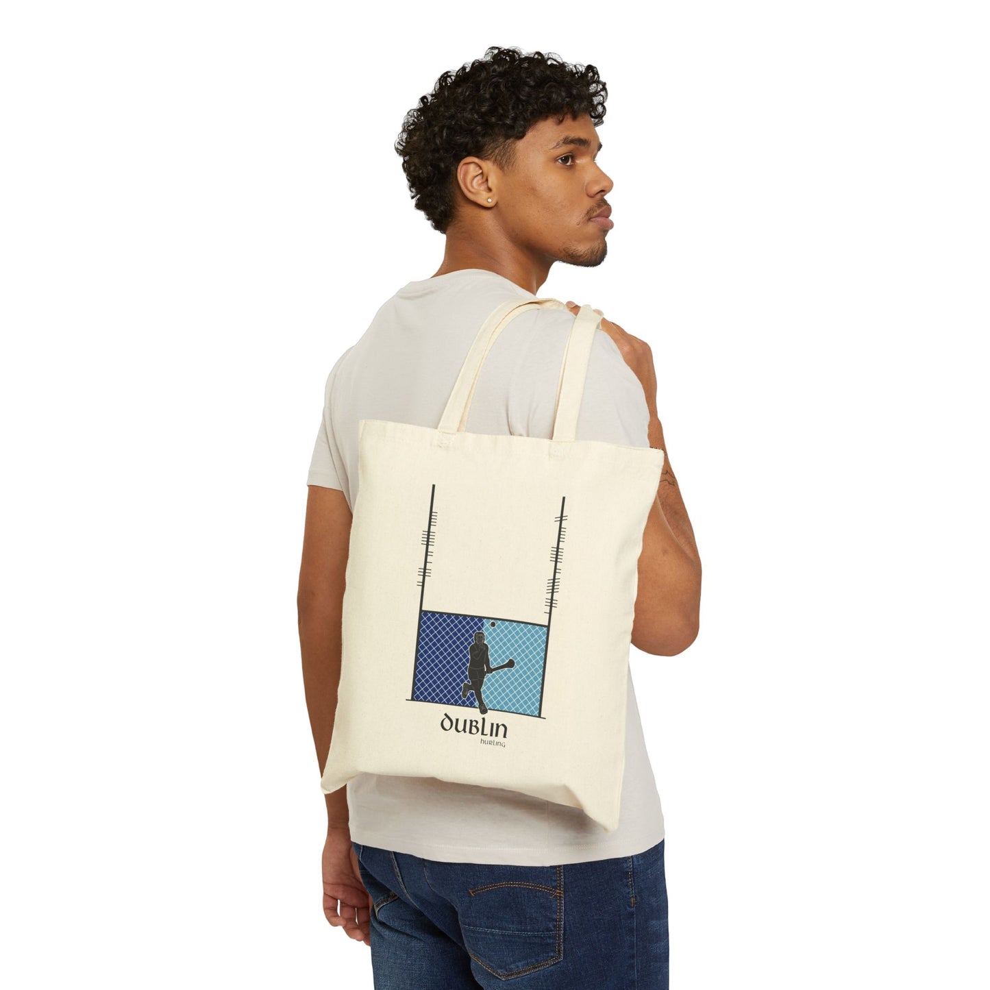 County Dublin Ogham Hurling Tote Bag | Irish Hurling | Ogham Language