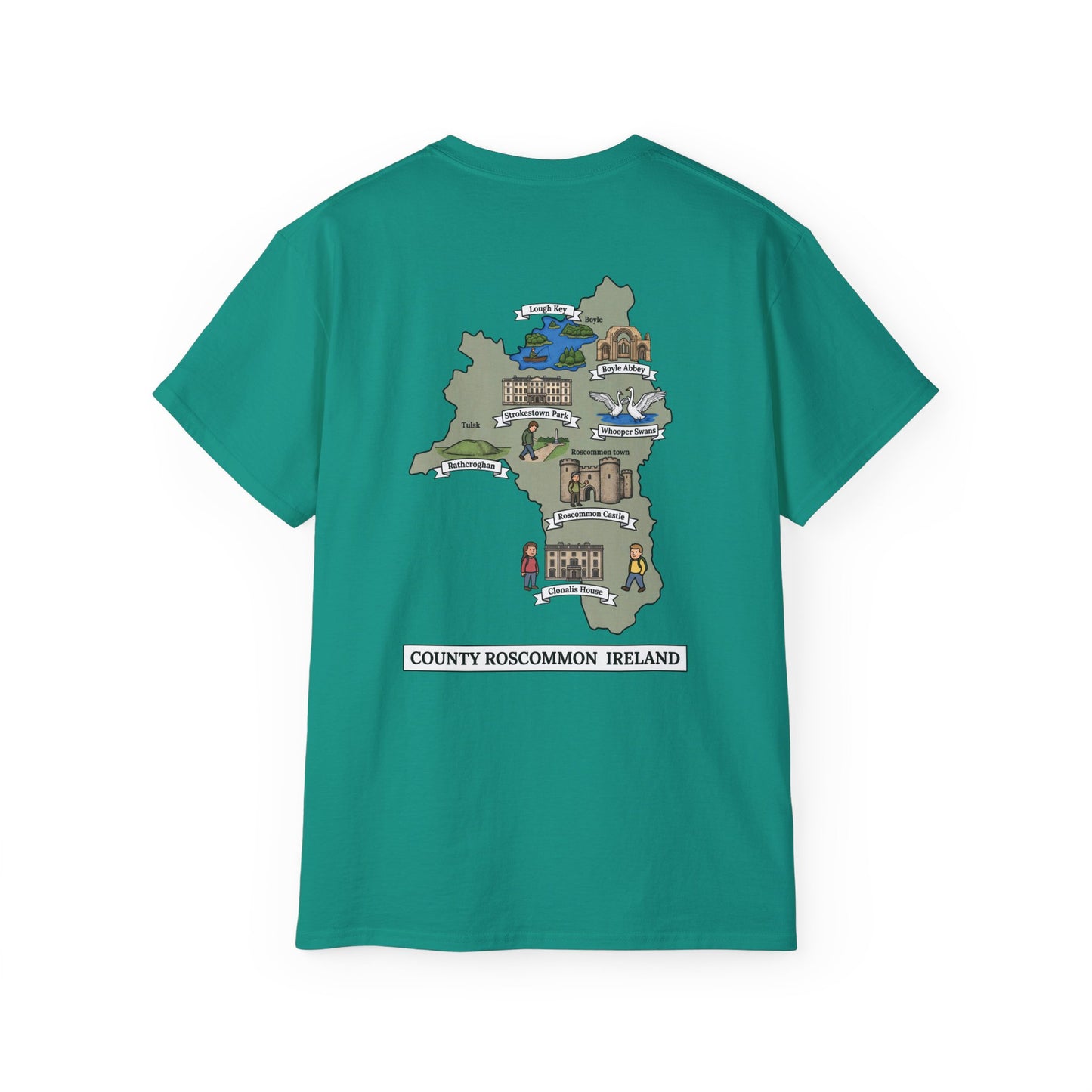 Unisex County Roscommon Landmark T Shirt