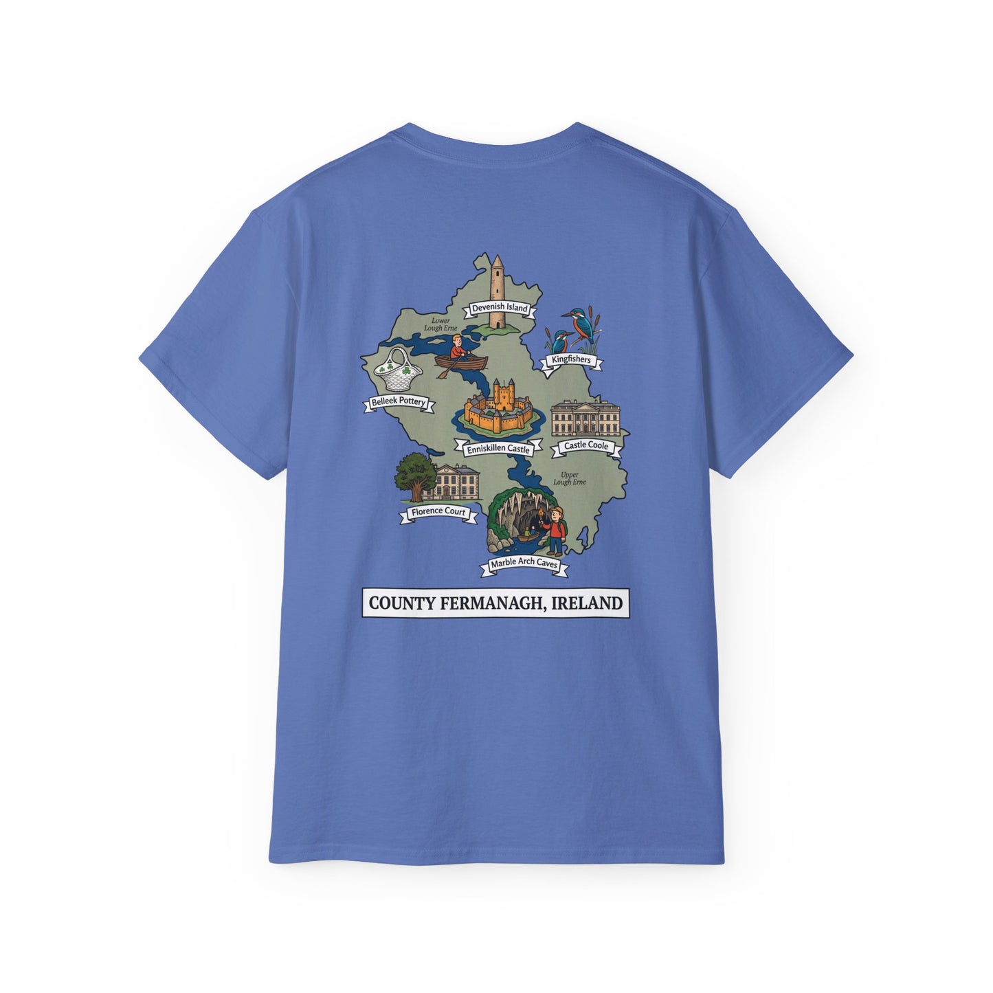 Unisex County Fermanagh Landmark T Shirt