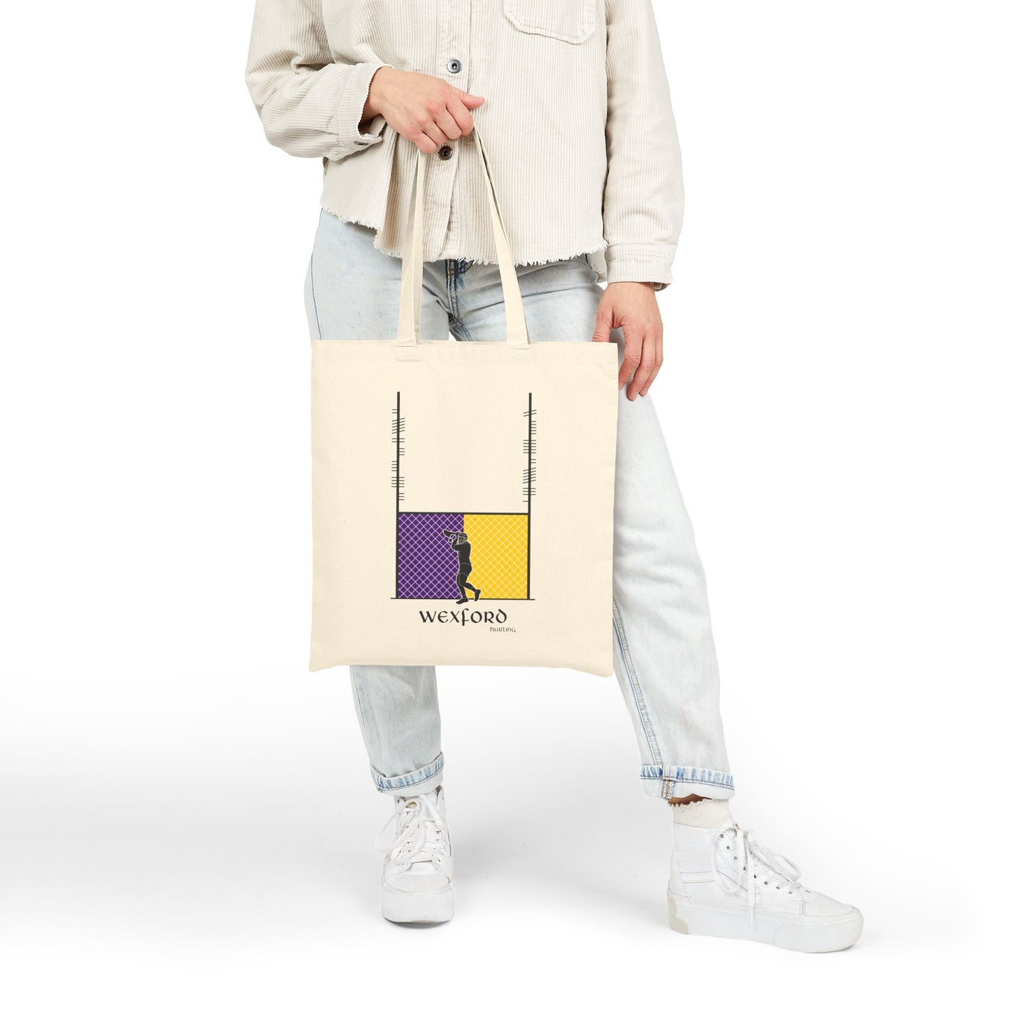 County Wexford Ogham Hurling Tote Bag | Irish Hurling | Ogham Language