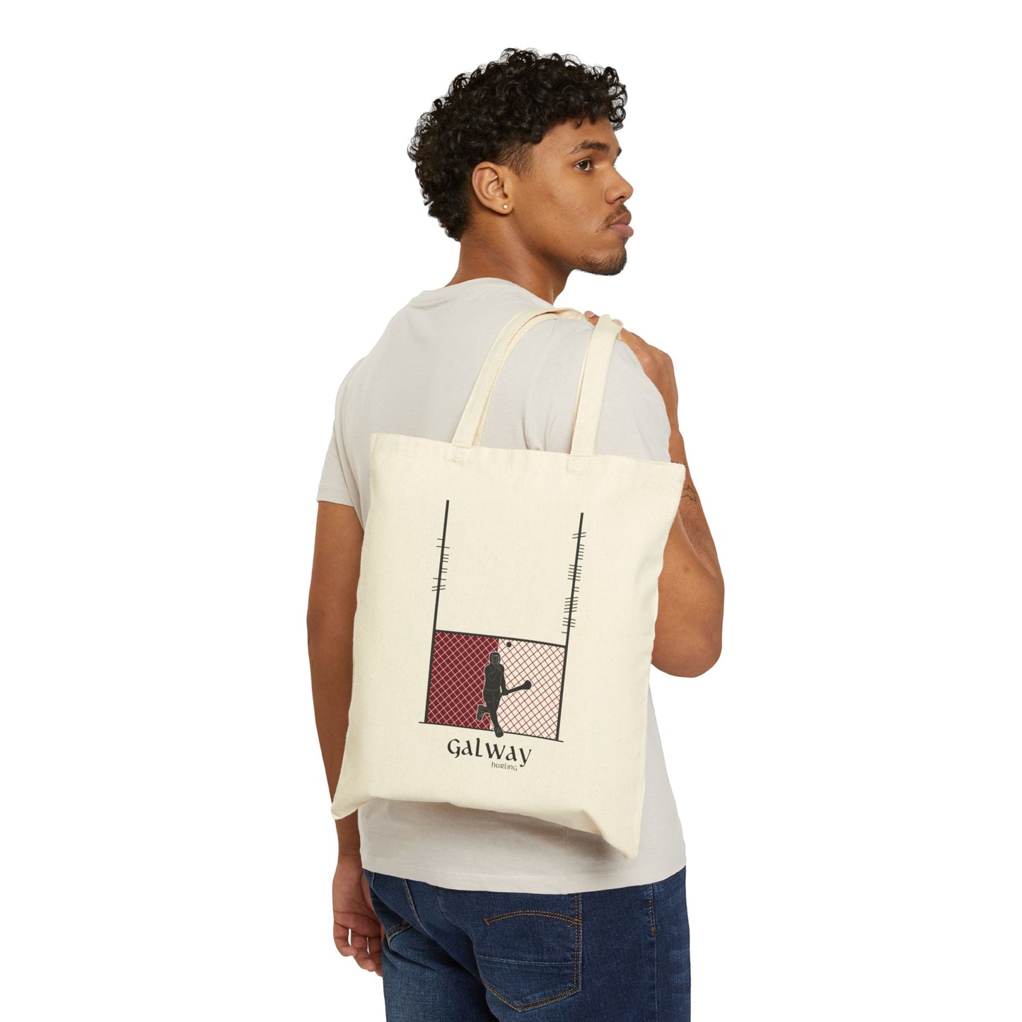 County Galway Ogham Hurling Tote Bag | Irish Hurling | Ogham Language
