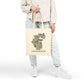 County Louth map illustration Tote Bag | Ireland landmarks, coastal scenes