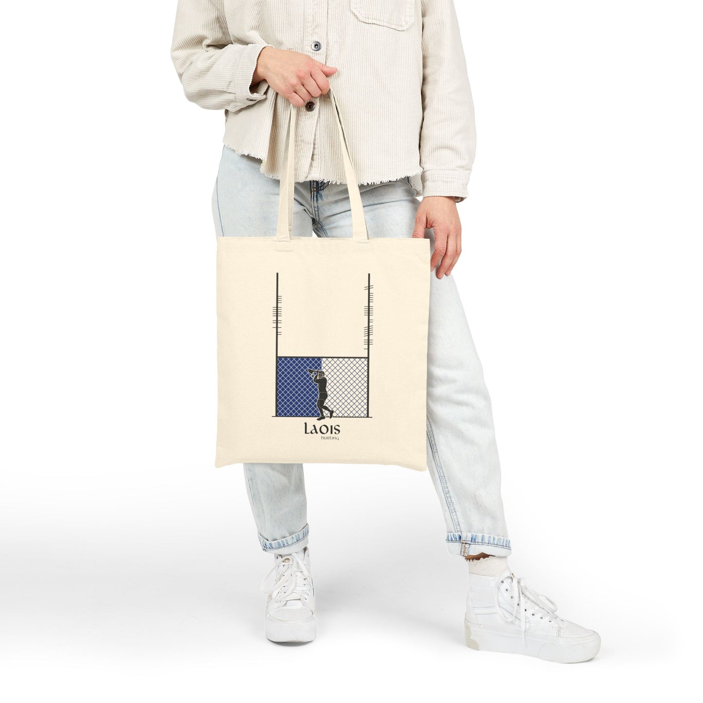 County Laois Ogham Hurling Tote Bag | Irish Hurling | Ogham Language