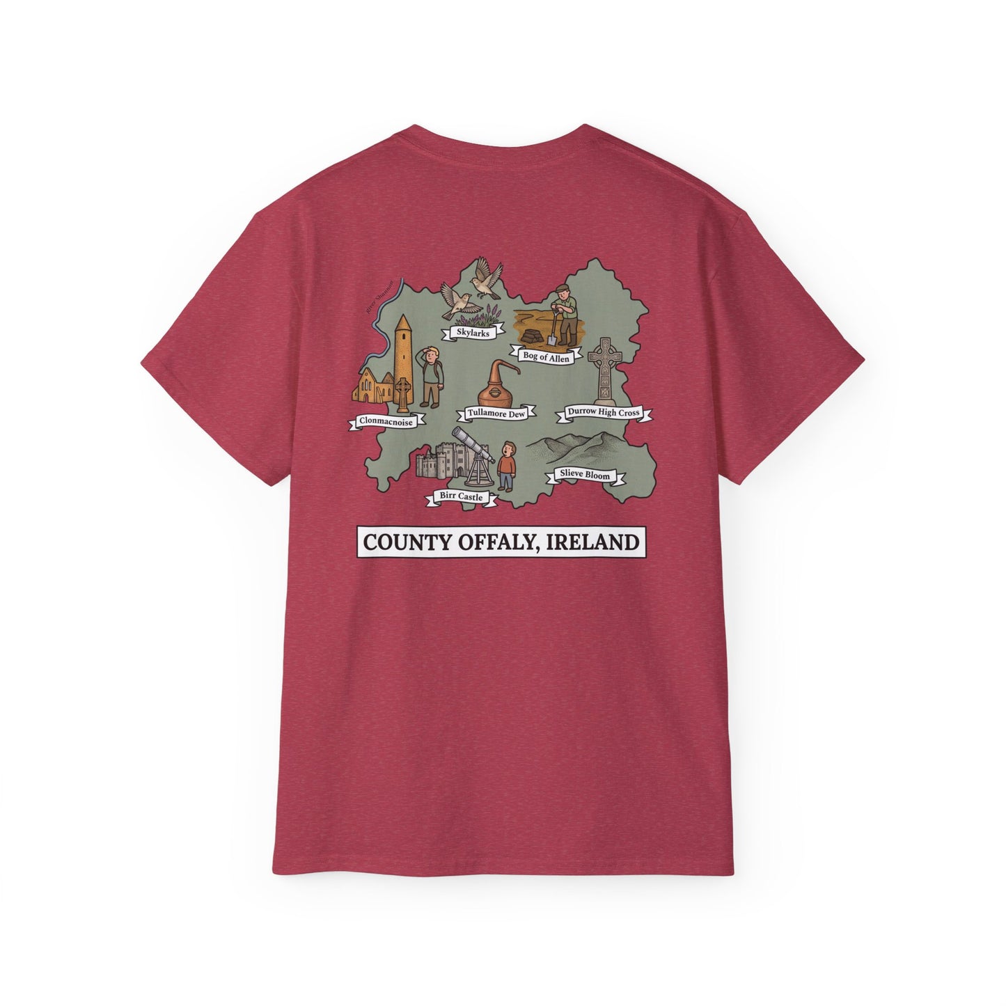 Unisex County Offaly Landmark T Shirt