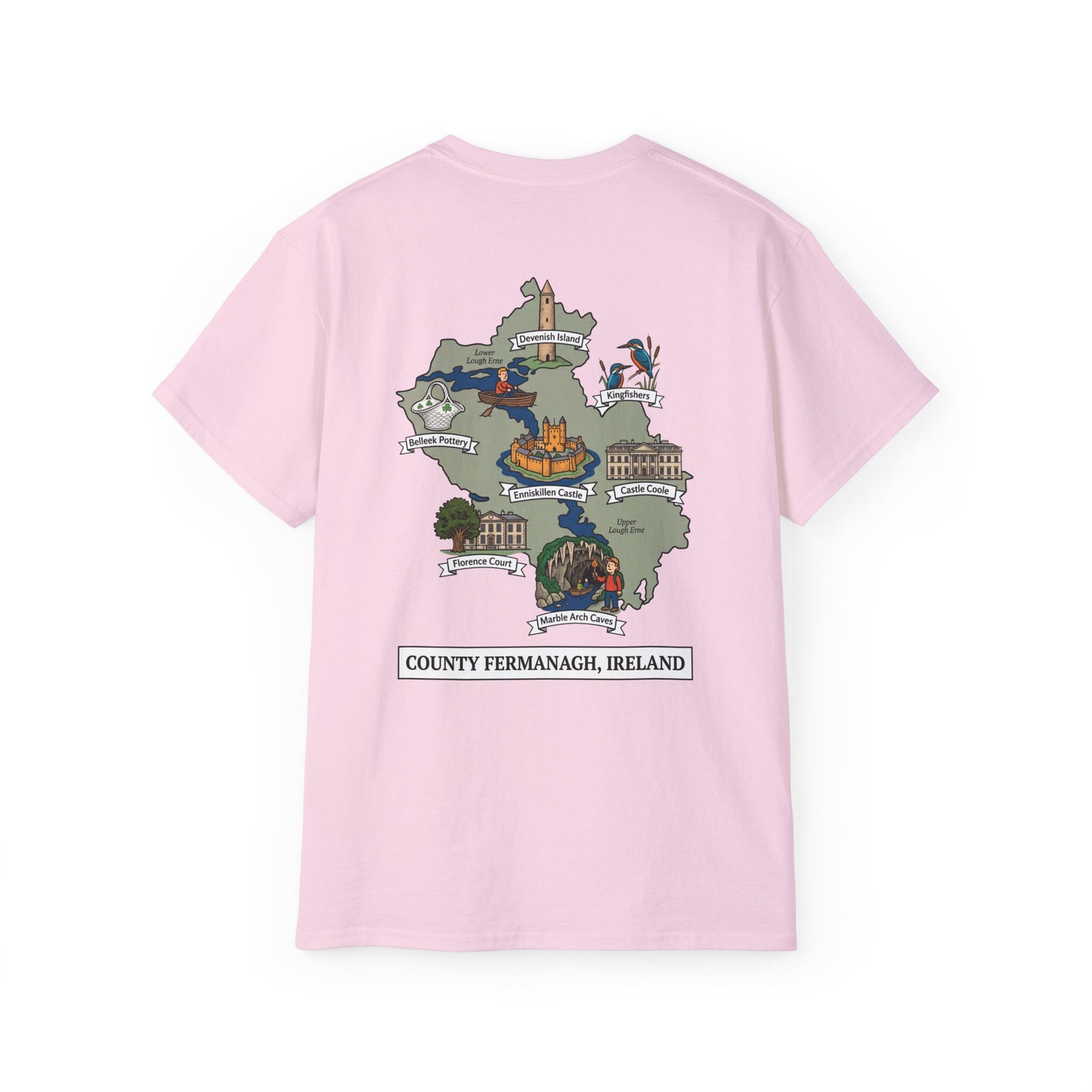 Unisex County Fermanagh Landmark T Shirt