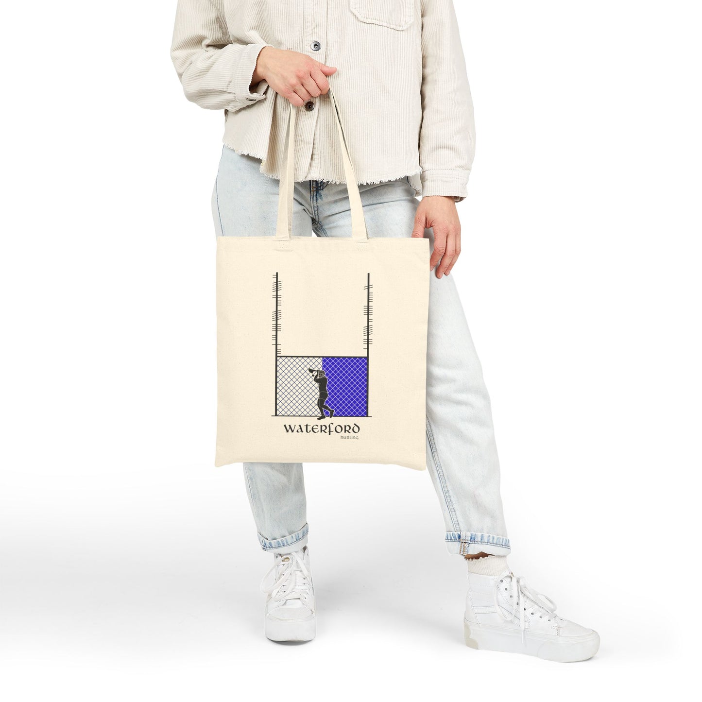 County Waterford Ogham Hurling Tote Bag | Irish Hurling | Ogham Language