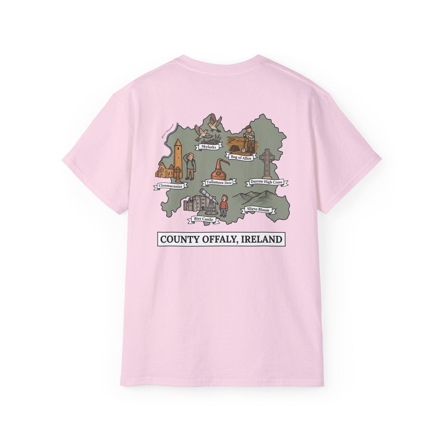 Unisex County Offaly Landmark T Shirt