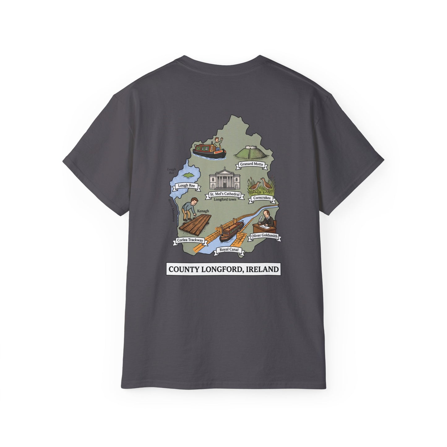 Unisex County Longford Landmark T Shirt