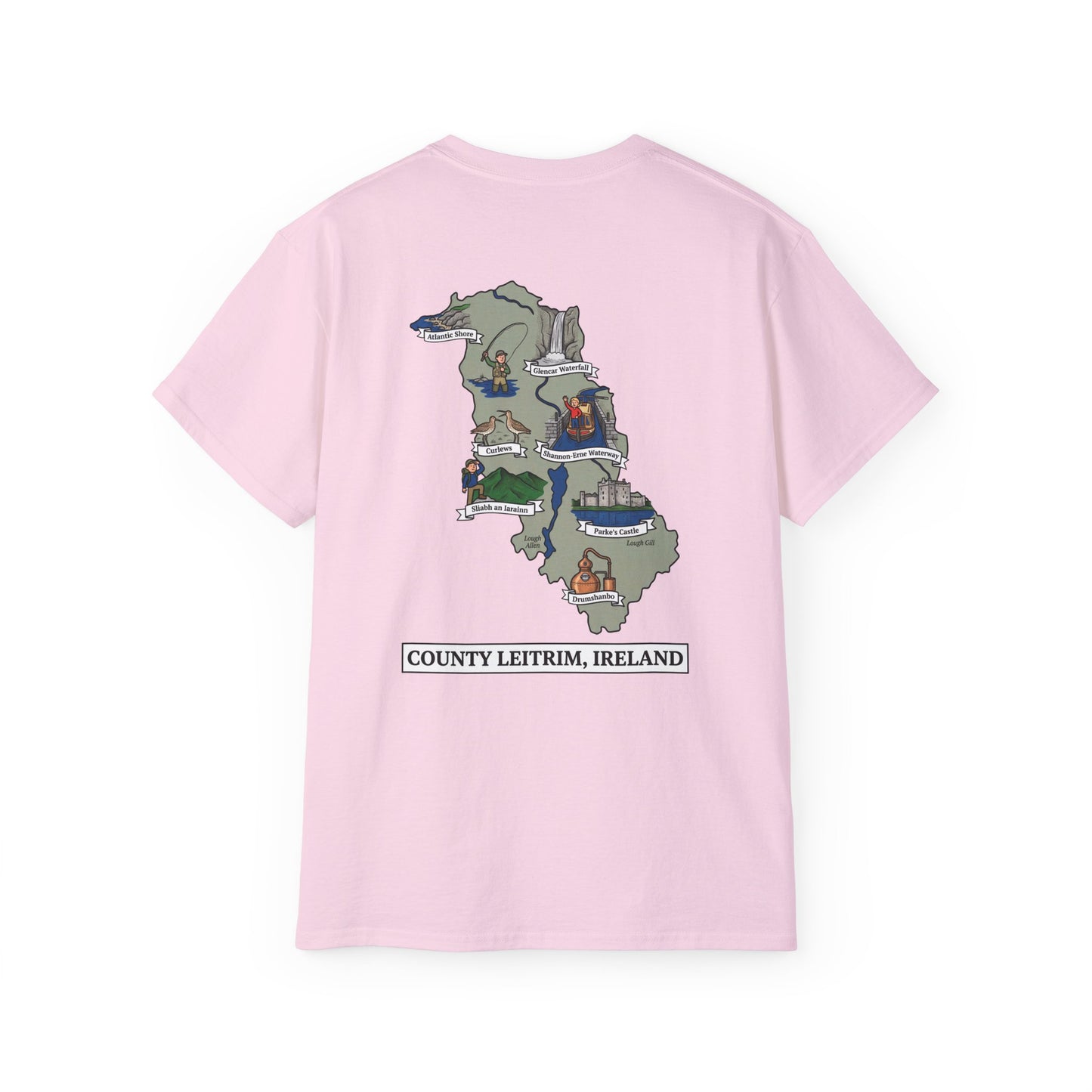 Unisex County Leitrim Landmark T Shirt