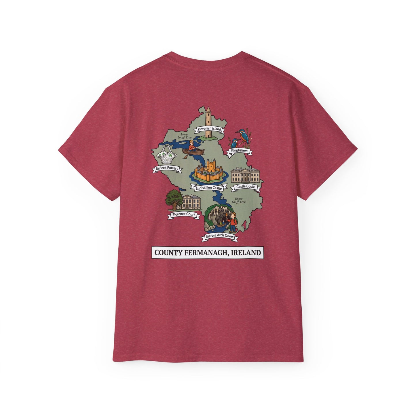 Unisex County Fermanagh Landmark T Shirt