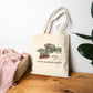 County Waterford map illustration Tote Bag | Ireland landmarks, coastal scenes