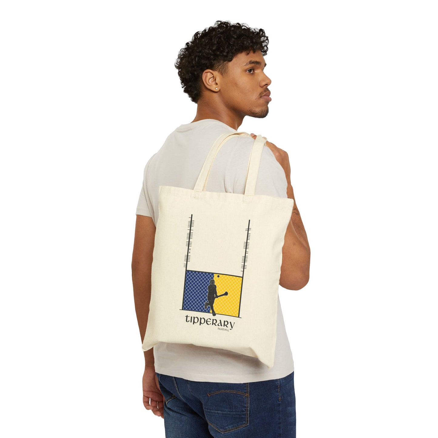 County Tipperary Ogham Hurling Tote Bag | Irish Hurling | Ogham Language