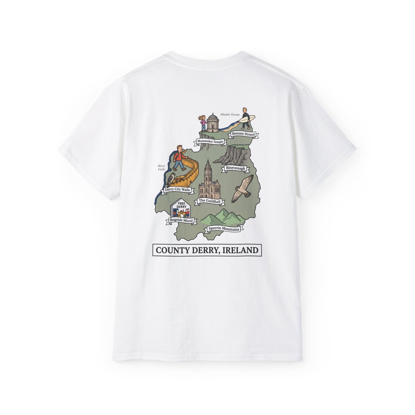 Unisex County Derry Landmark T Shirt