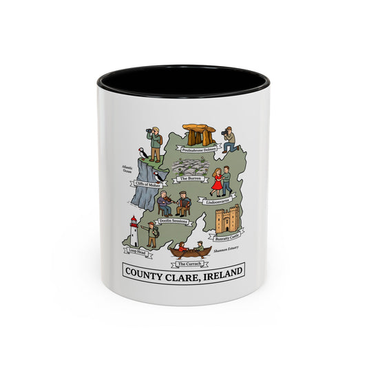 County Clare Ireland map mug | Accent Coffee Mug