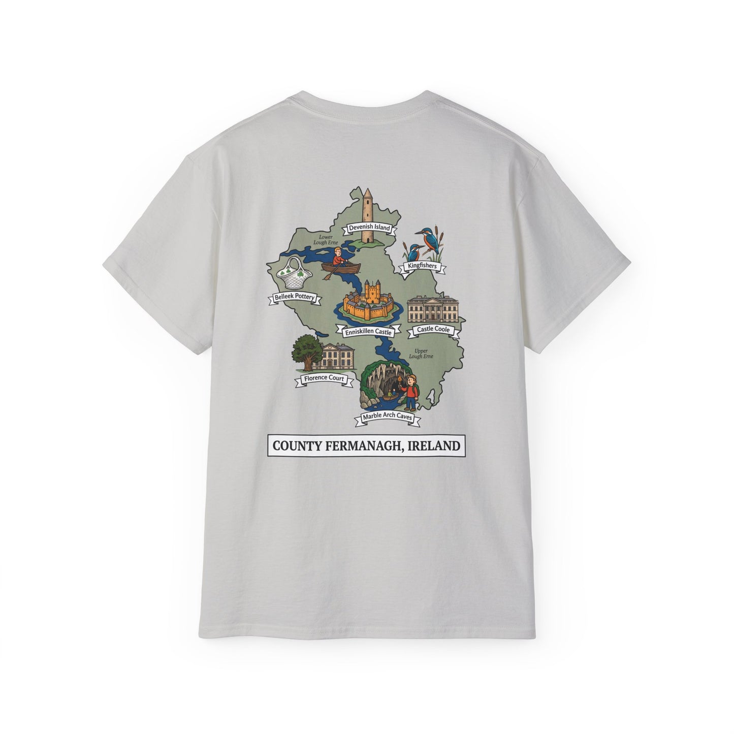 Unisex County Fermanagh Landmark T Shirt