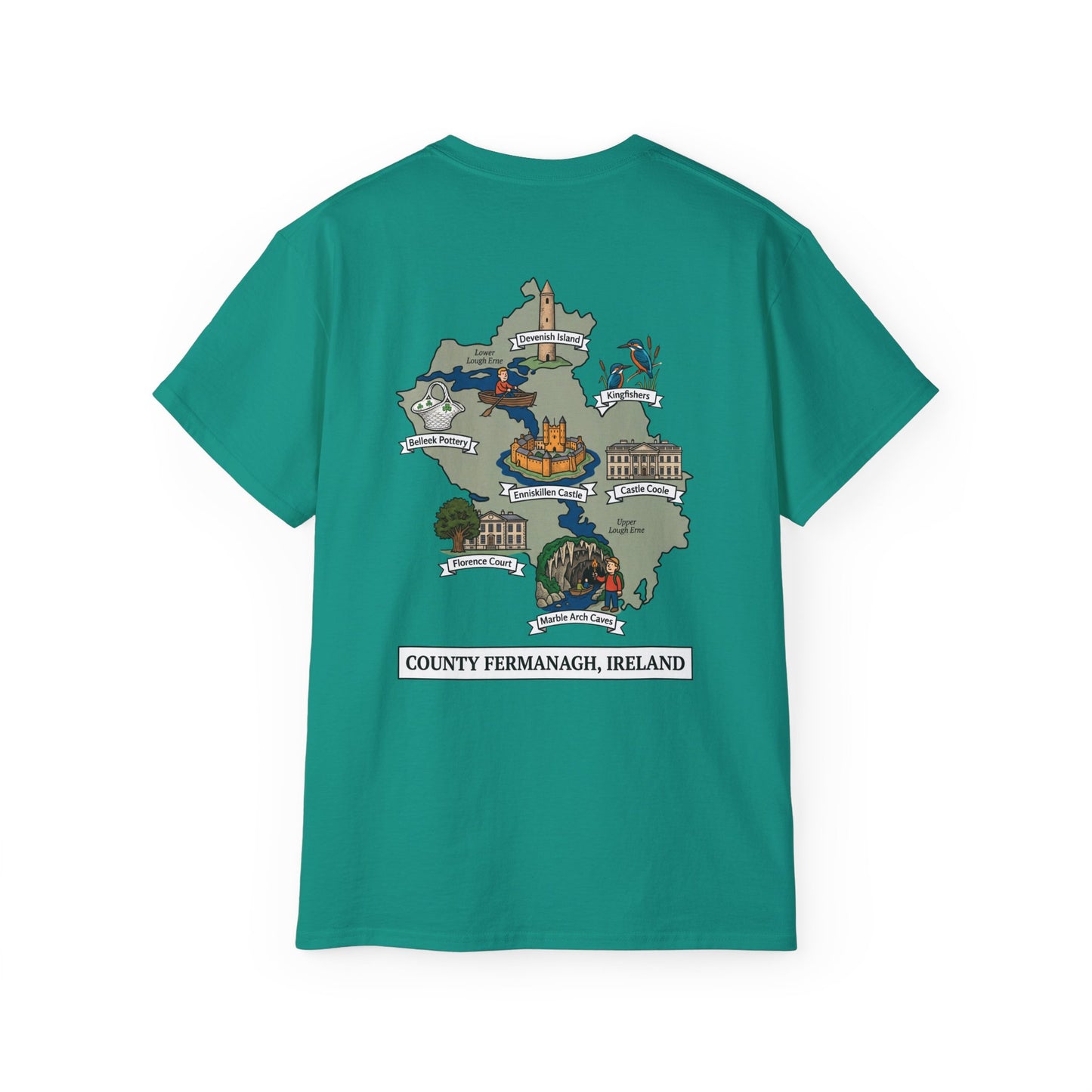 Unisex County Fermanagh Landmark T Shirt