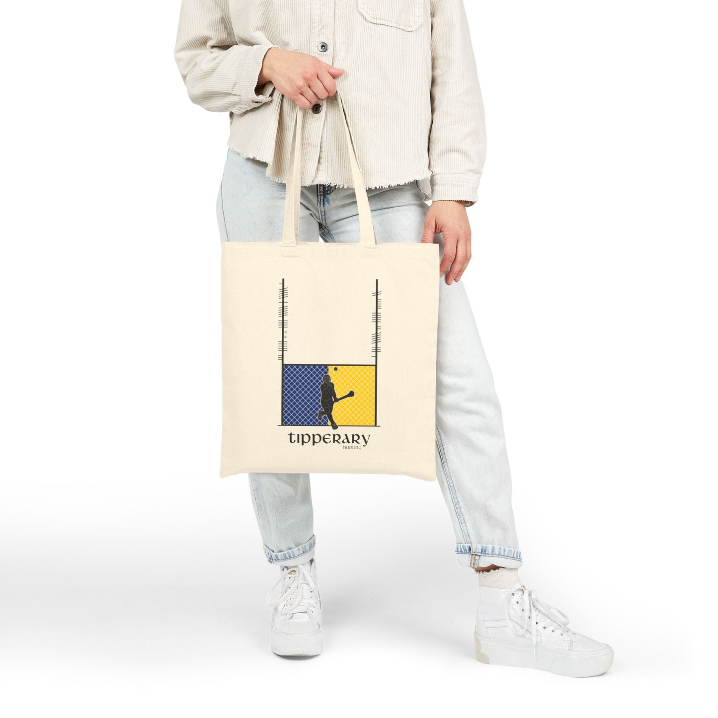 County Tipperary Ogham Hurling Tote Bag | Irish Hurling | Ogham Language
