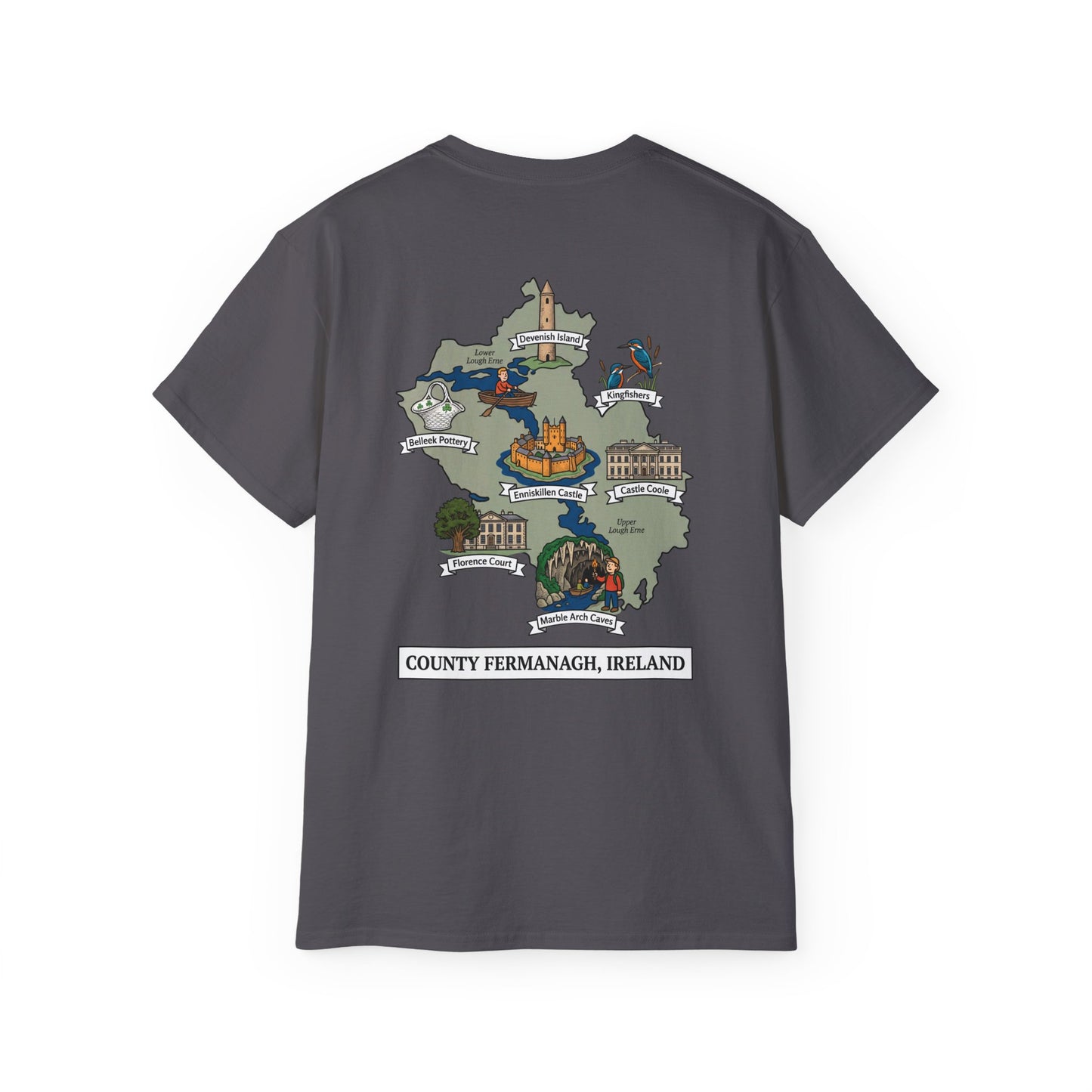 Unisex County Fermanagh Landmark T Shirt