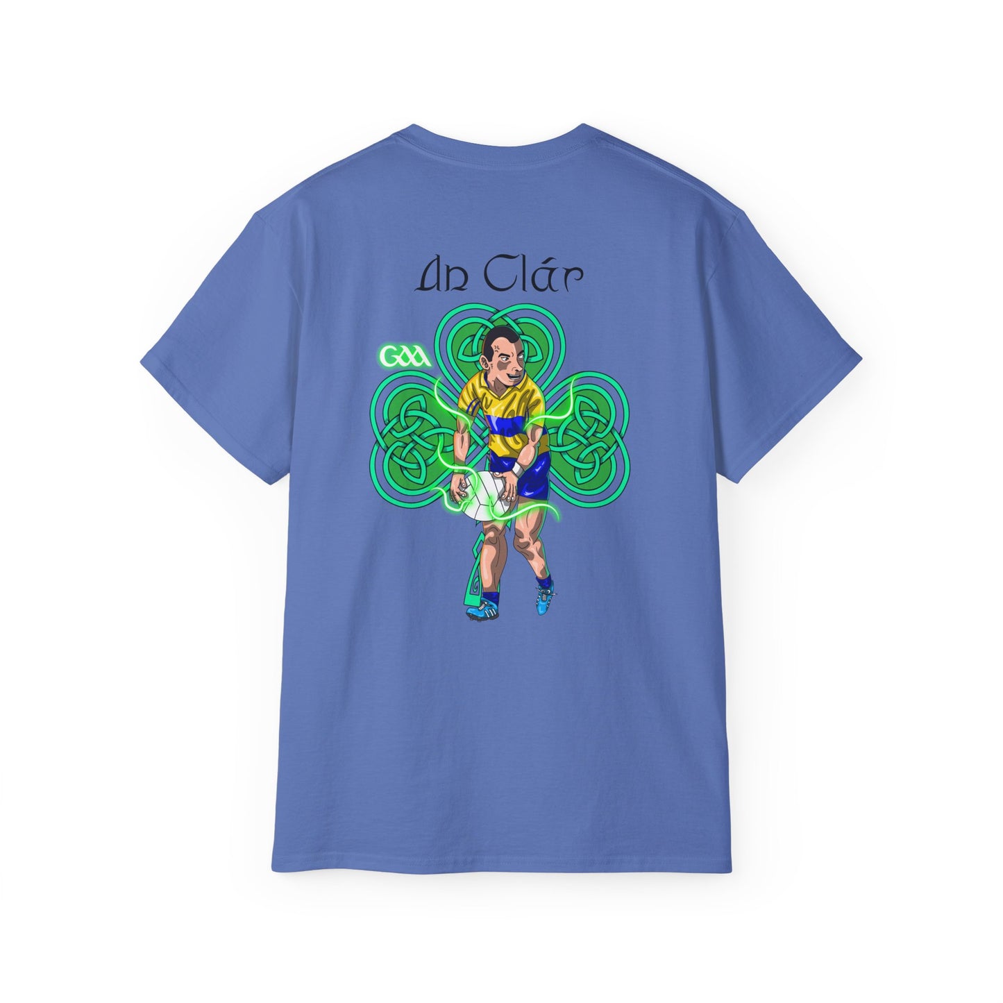 Unisex Clare Gaelic Football Shamrock T Shirt