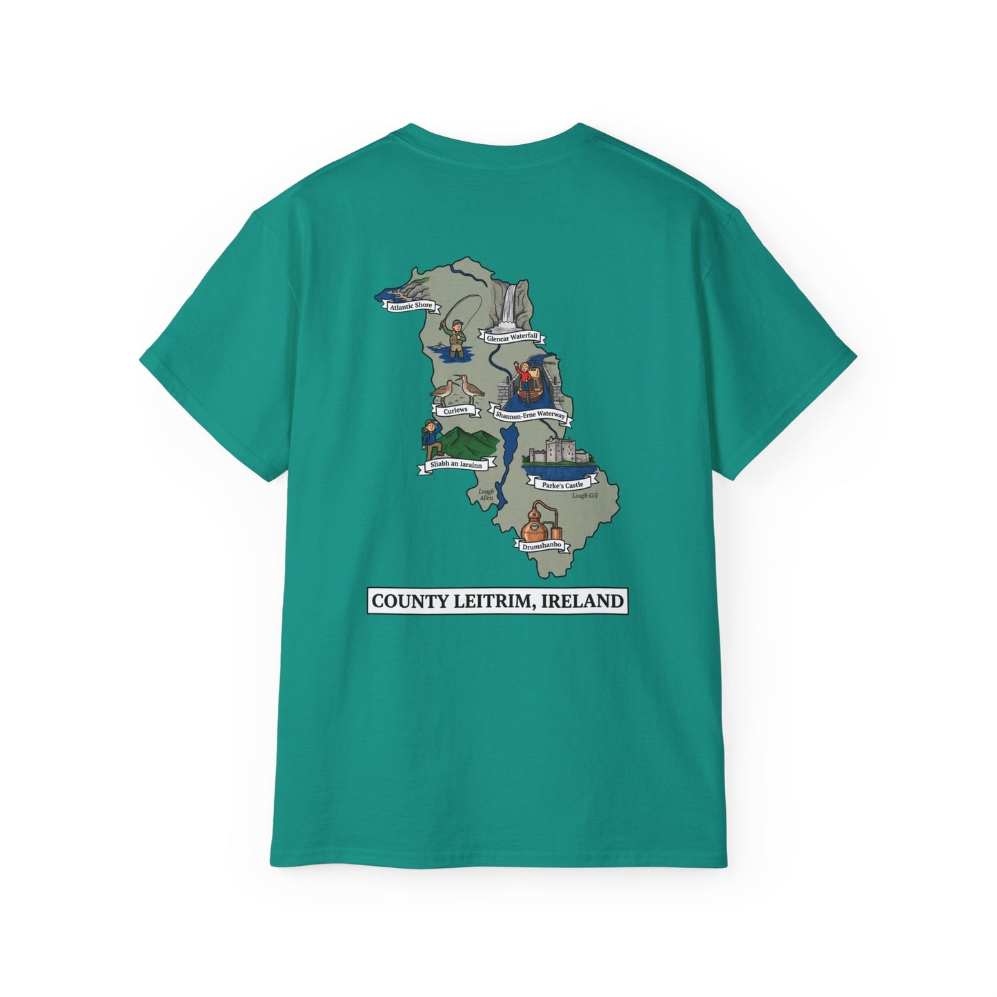 Unisex County Leitrim Landmark T Shirt