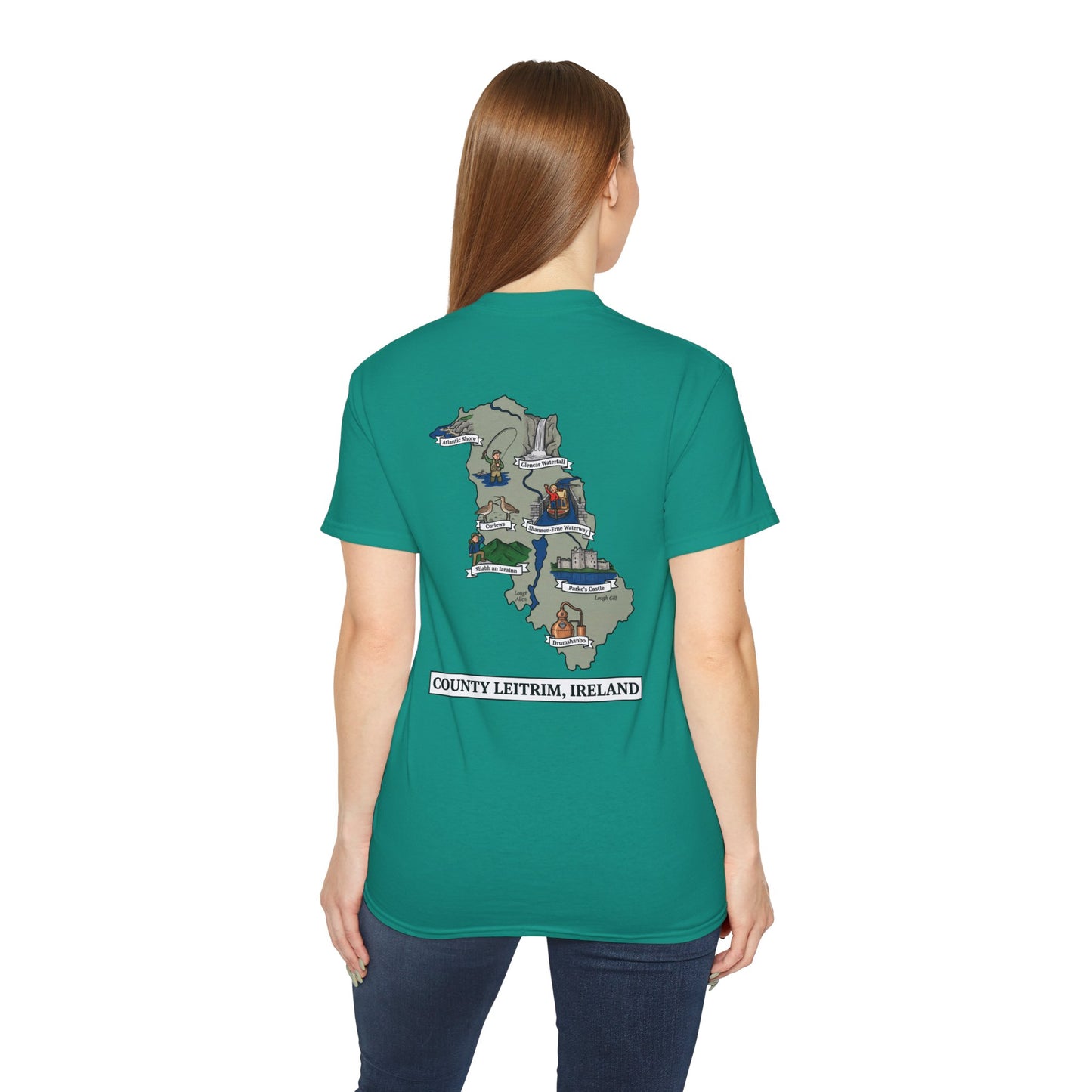 Unisex County Leitrim Landmark T Shirt