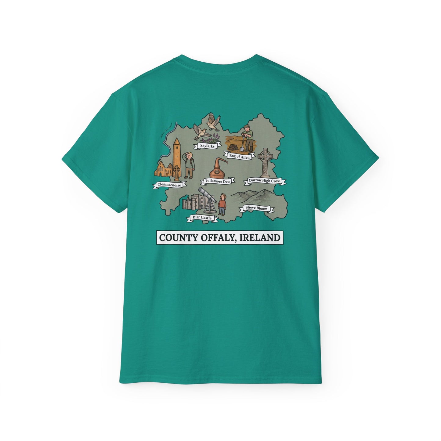 Unisex County Offaly Landmark T Shirt