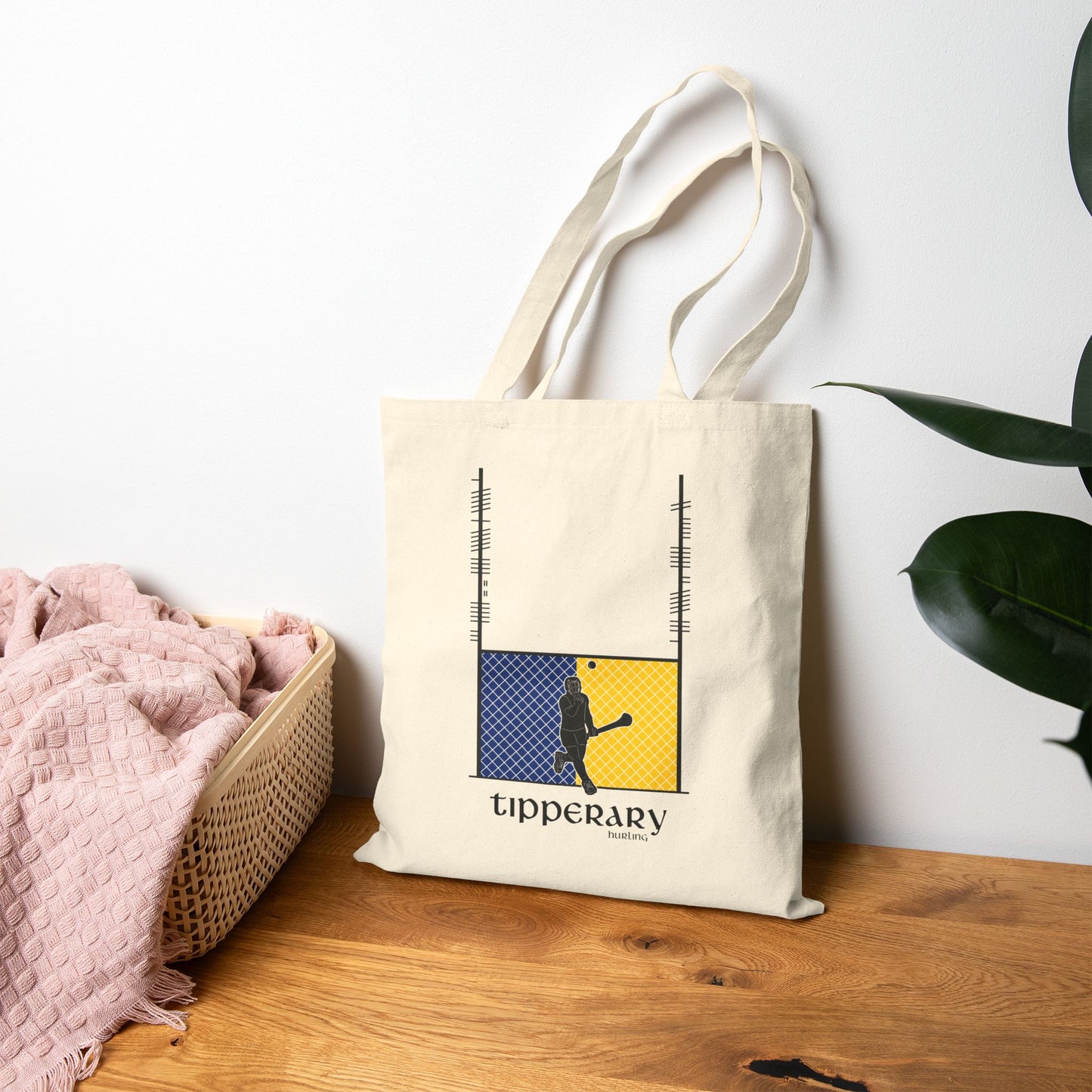 County Tipperary Ogham Hurling Tote Bag | Irish Hurling | Ogham Language