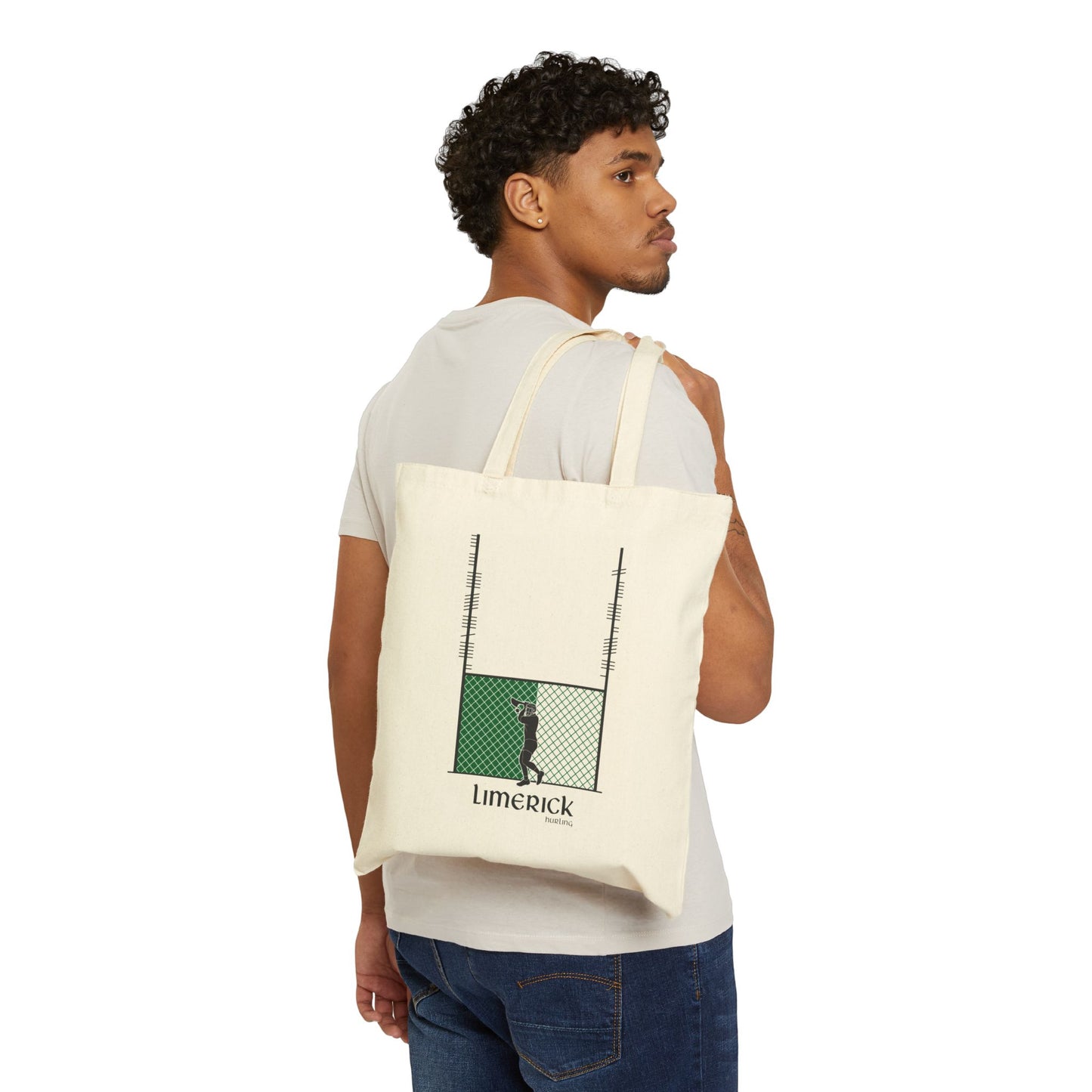 County Limerick Ogham Hurling Tote Bag | Irish Hurling | Ogham Language