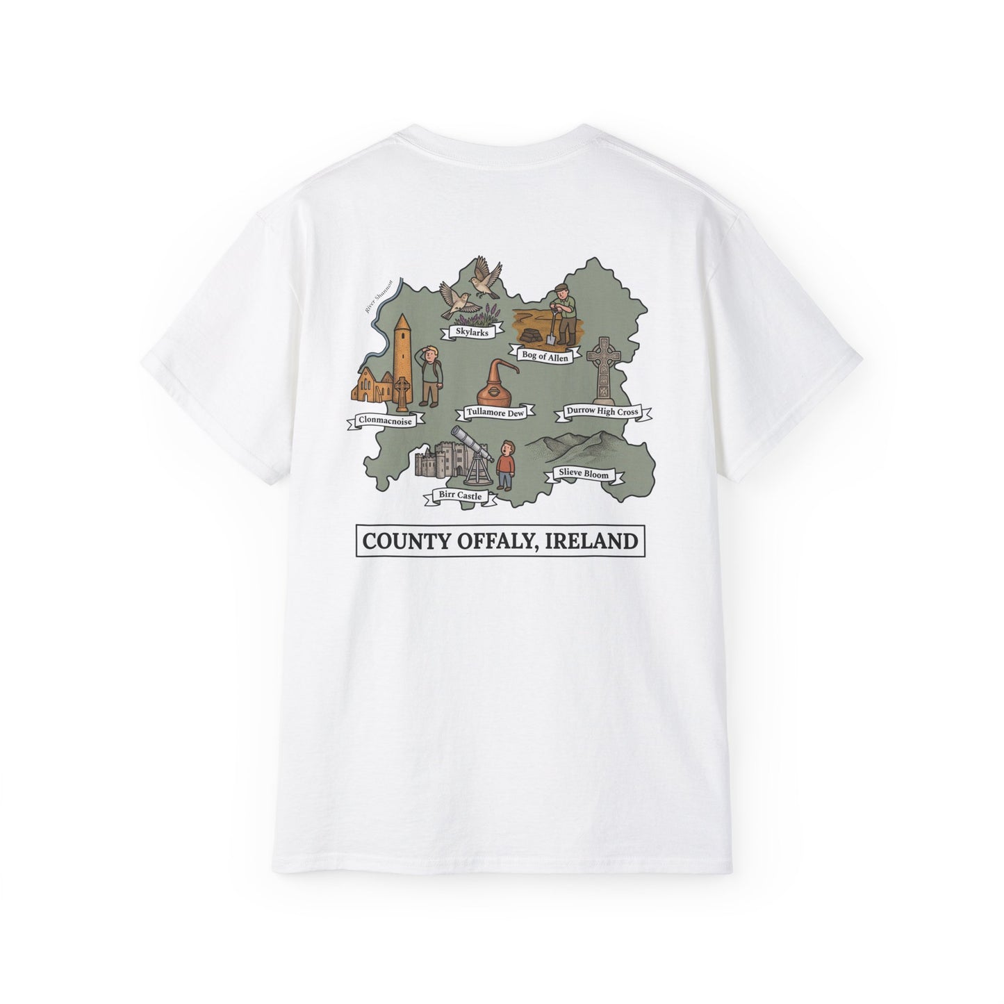 Unisex County Offaly Landmark T Shirt